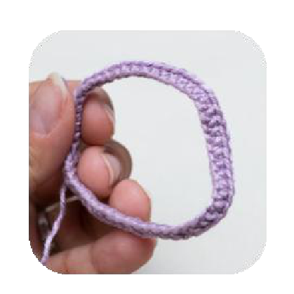 Shaping the crochet shoe