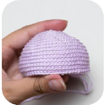 Attaching strap yarn to crochet shoe