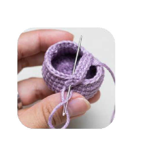 Sewing shoe strap to the other side