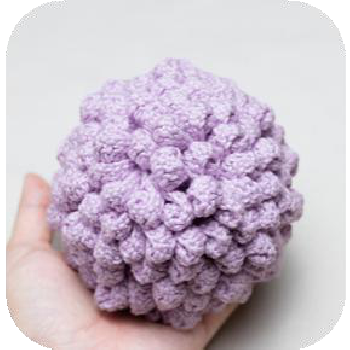 Detail of crochet hair strands