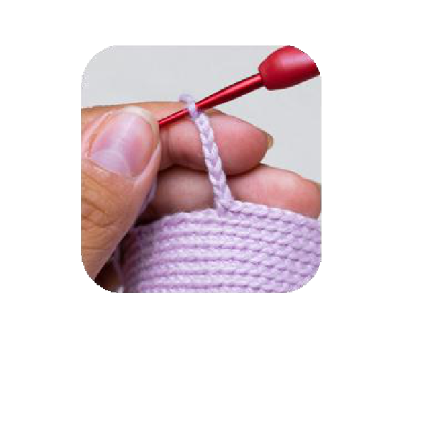 Multiple hair strands crocheted