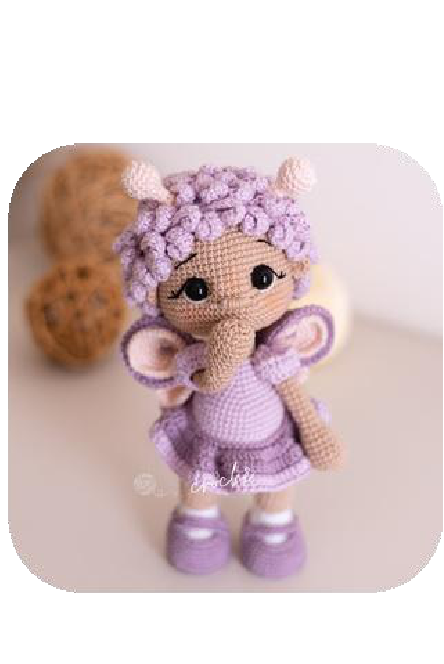 Crochet Lizzie: Your Enchanting Butterfly Doll.