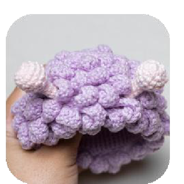 Both antennas sewn onto hair cap