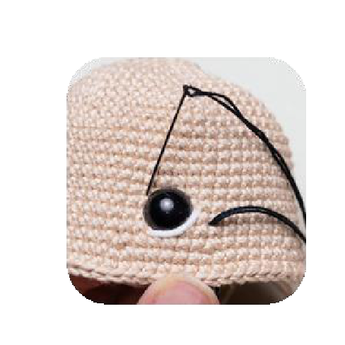 Close up of eyelashes and eye whites