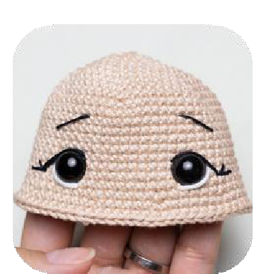 Hiding thread in doll's head