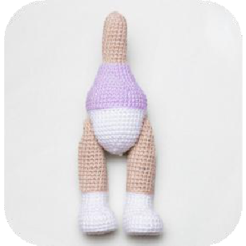 Both legs attached to doll body