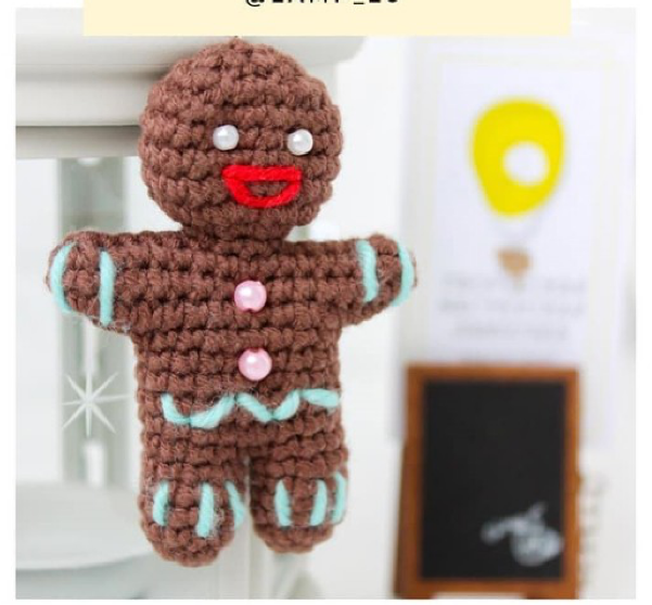 Easy Gingerbread Man Crochet Pattern
