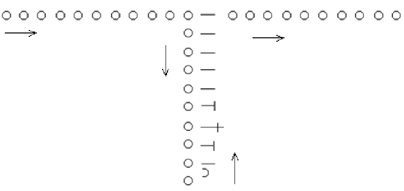 Crochet diagram for the tie