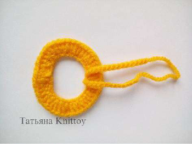 Crocheted skirt piece