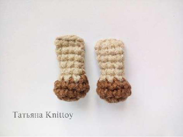 Crocheted Lower Leg Piece
