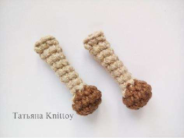 Crocheted Upper Leg Piece