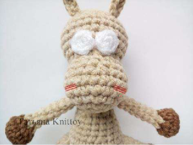 Finished ear on pony