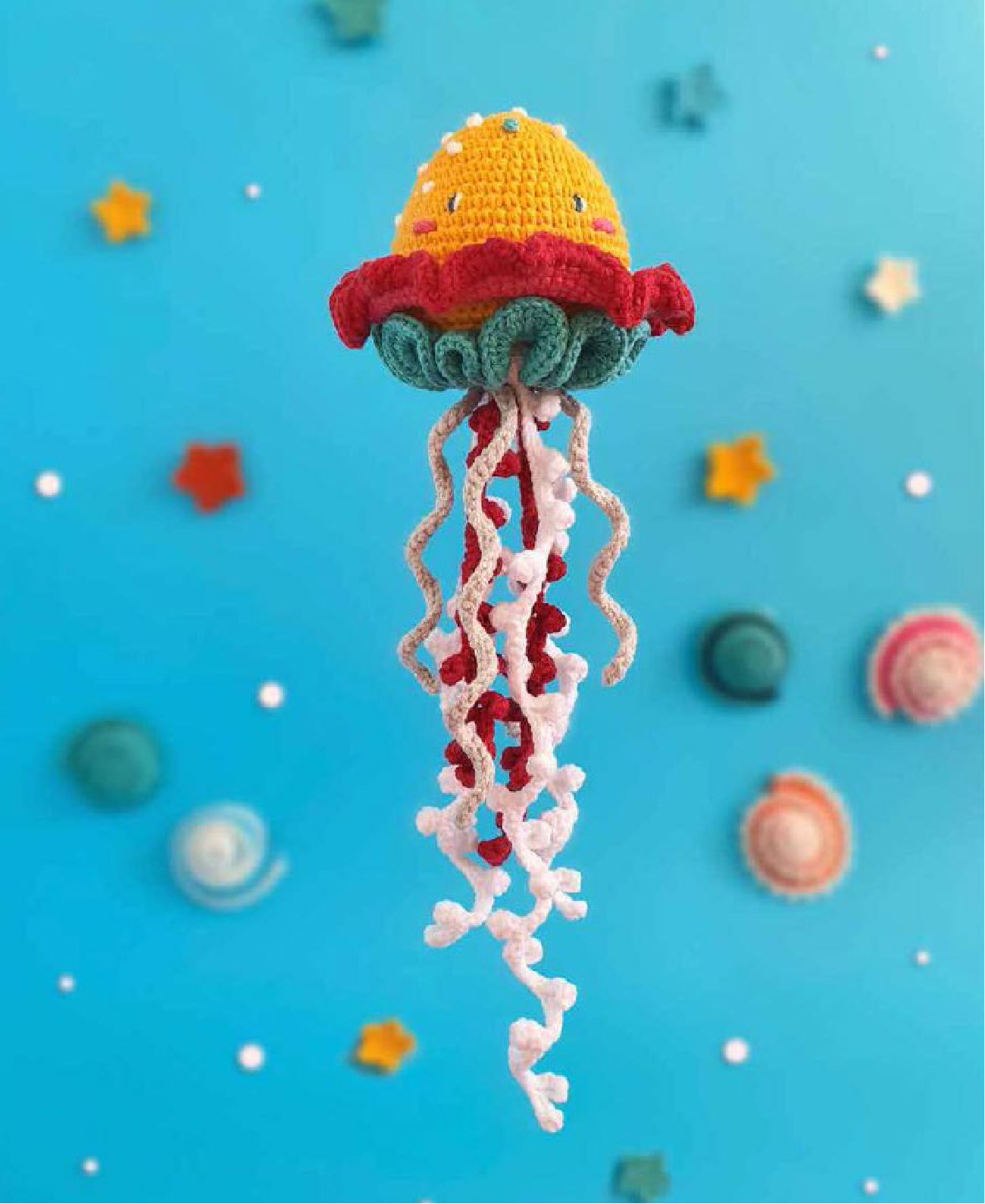 Adorable Jellyfish Amigurumi Free Pattern