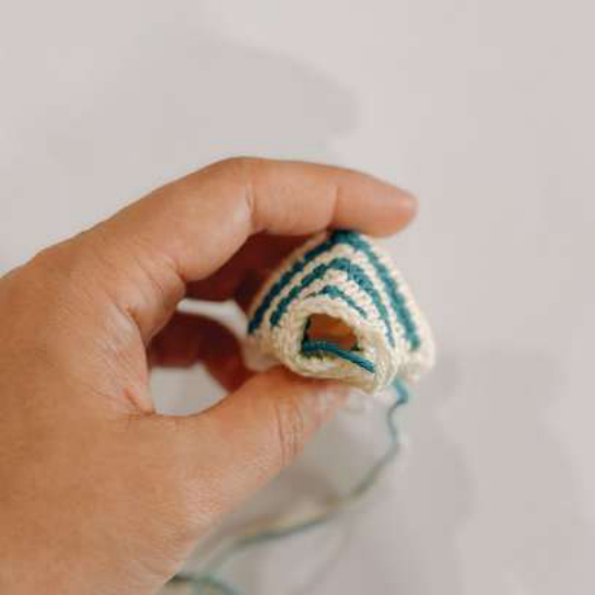 Crochet Side Fin Progress 3