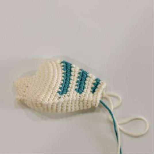 Crochet Side Fin Progress 4