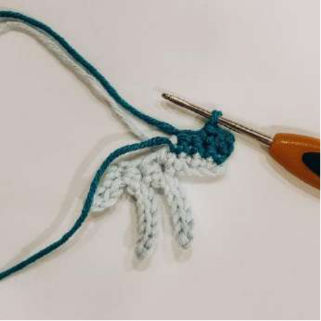Crochet Top Fin Progress 1