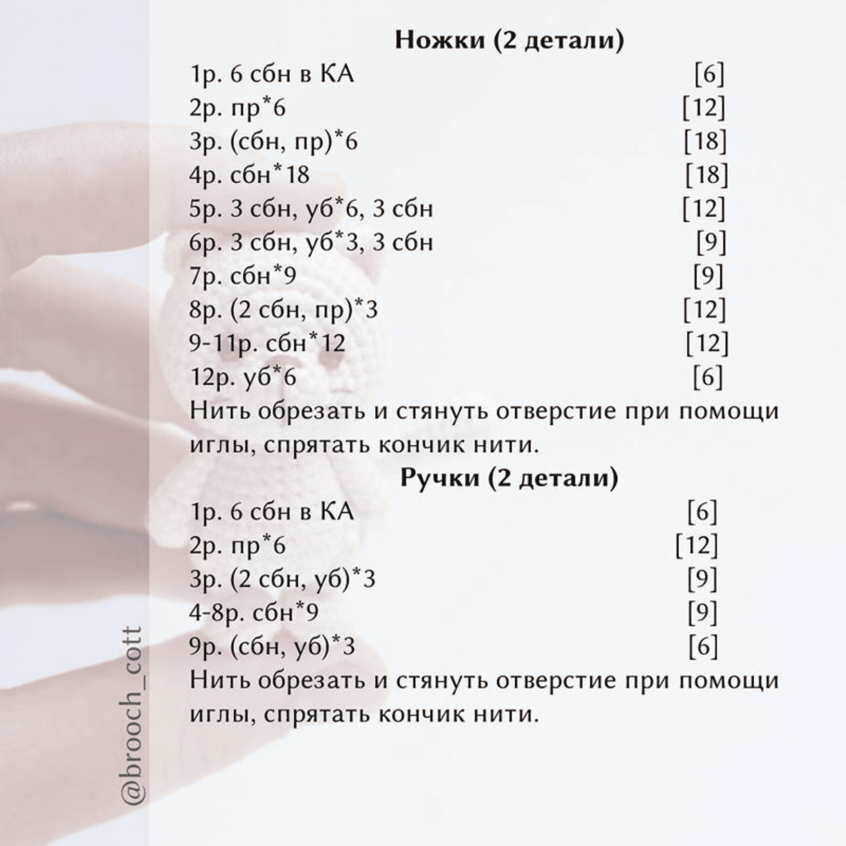 Crochet Kitten Limbs