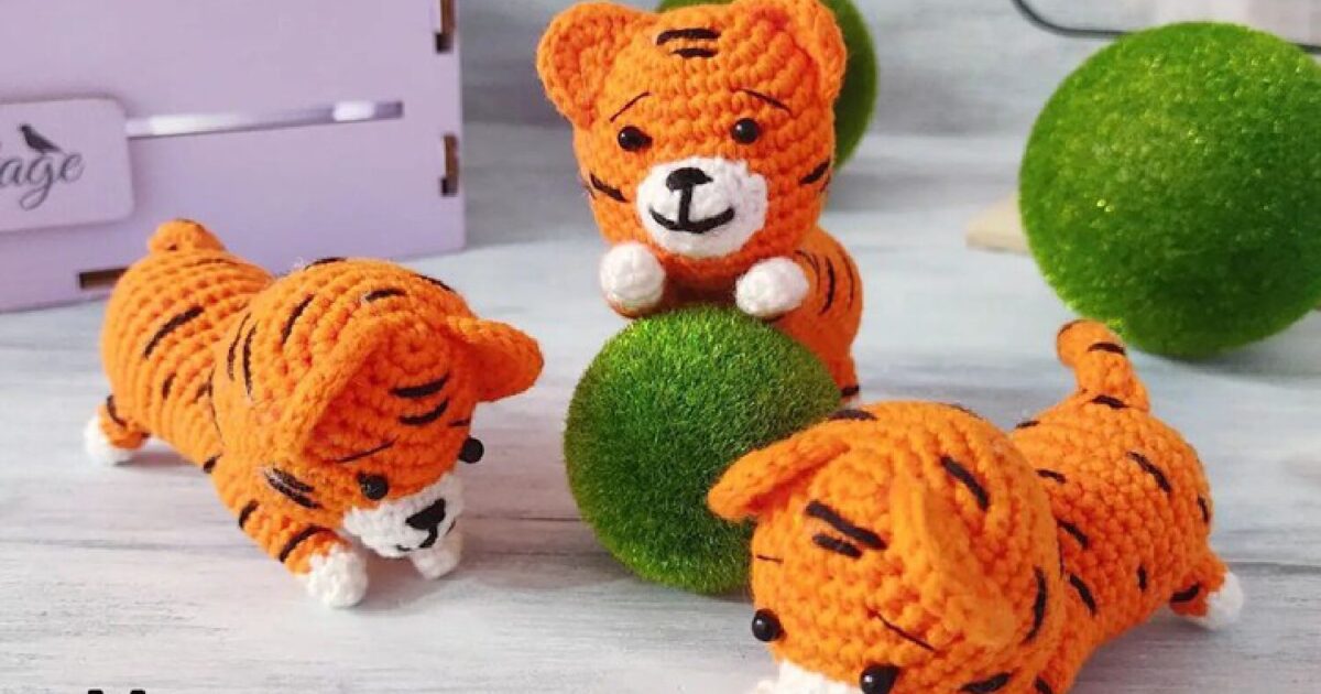 Crochet Tiger Cub