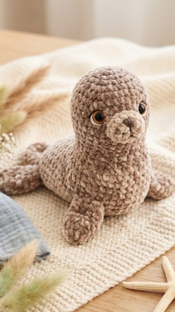 Adorable Baby Seal Amigurumi