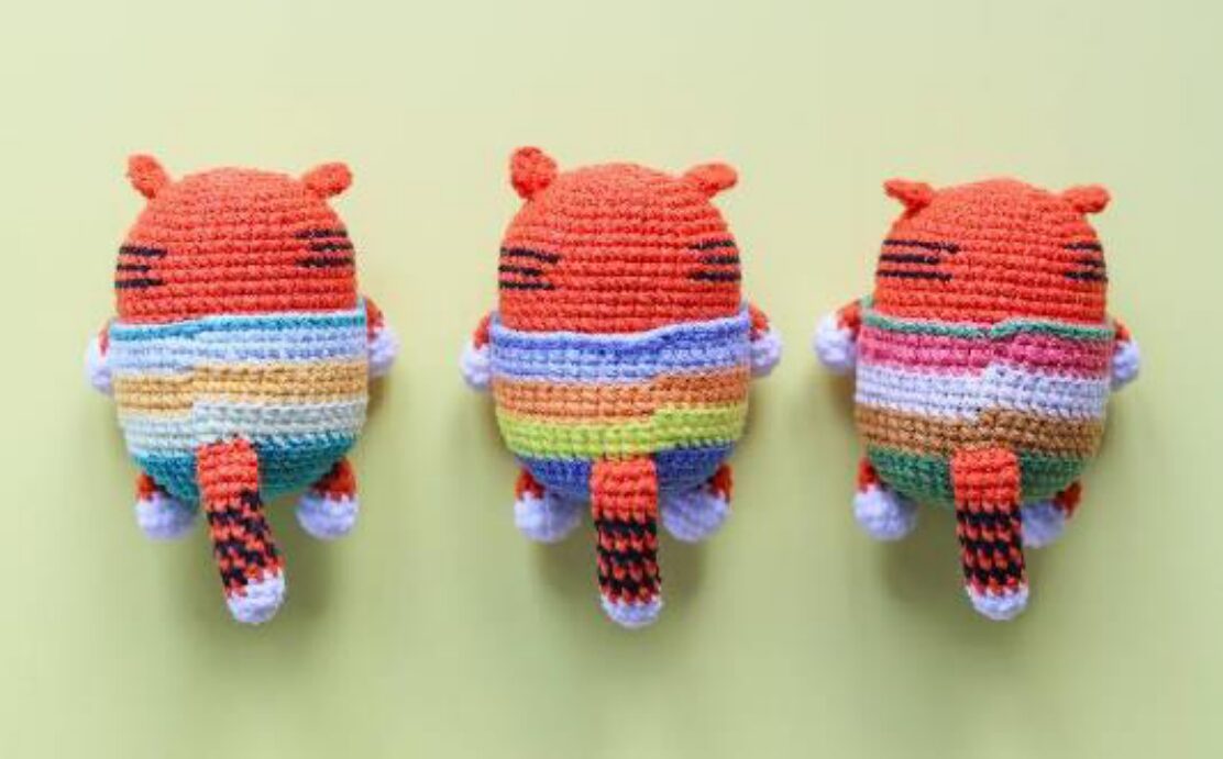 Crochet Tiger Tail Attached