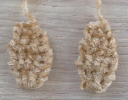 Finished Crochet Ears