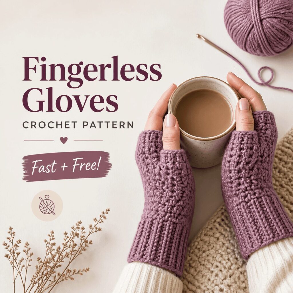 Fingerless Gloves Crochet Pattern