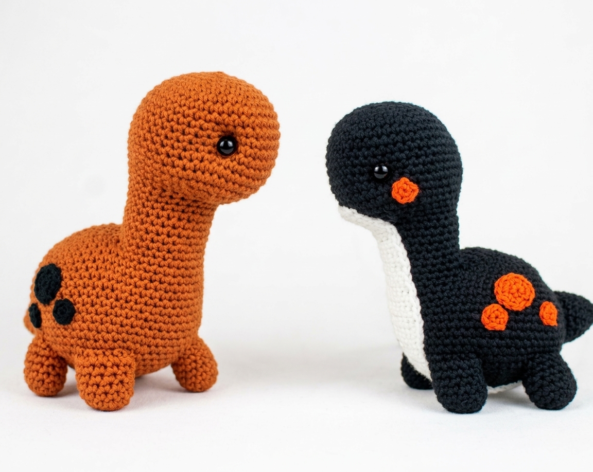 Brontosaurus Crochet Pattern: A Free Amigurumi Dinosaur You Can Finish in a Weekend